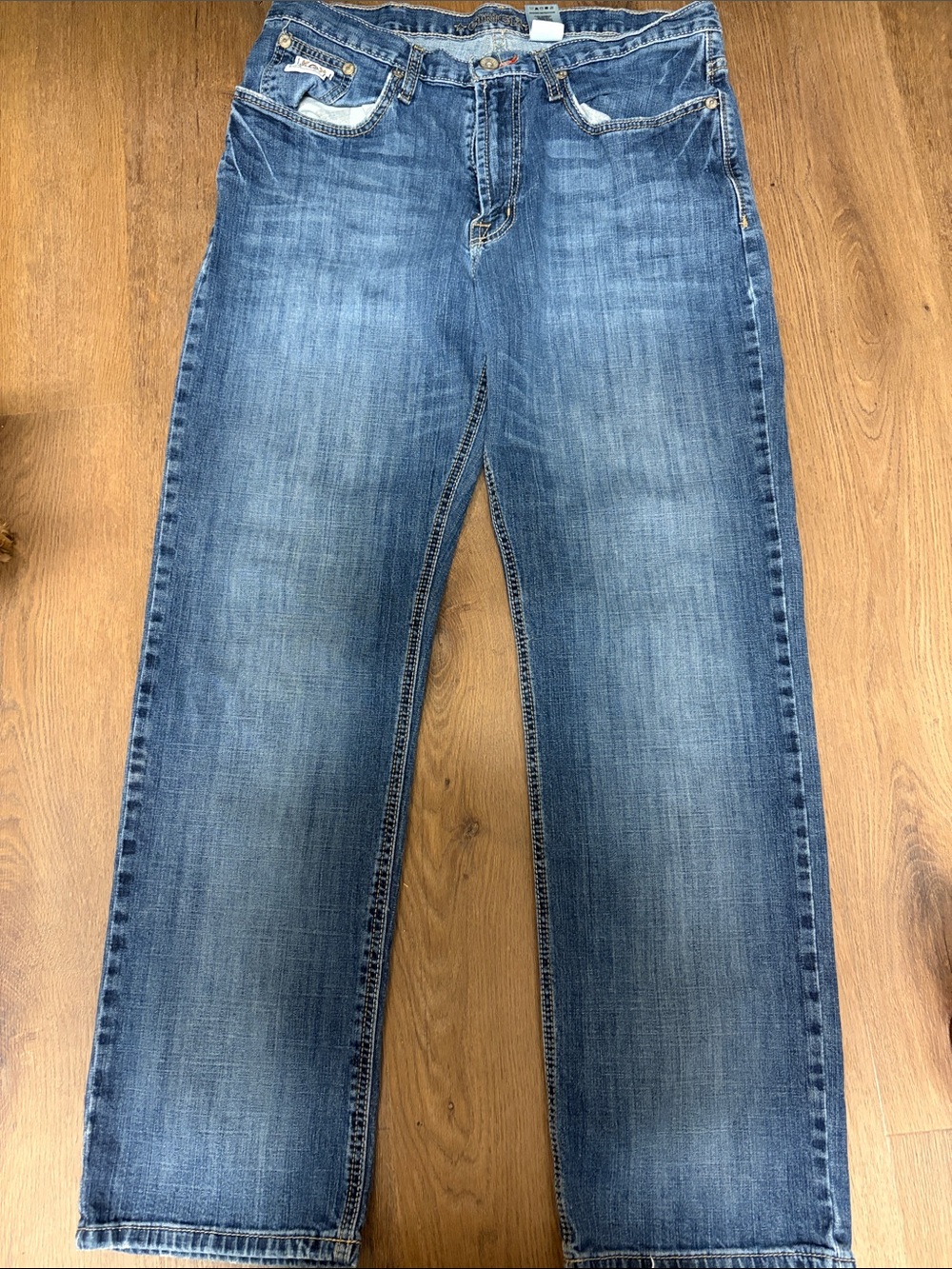 Cinch Men's Faded Blue Straight Jeans